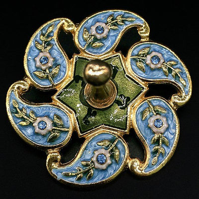 Gold Floral Jeweled Dreidel - The Weitzman Museum Store - 1118