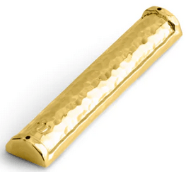 Gold Hammertone Mezuzah - The Weitzman Museum Store - 175928