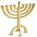 Gold Menorah Transitional - The Weitzman Museum Store - M-11223-G