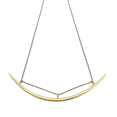 Gold Plated Bar Necklace by Jane Diaz - The Weitzman Museum Store - 7 - 847384014206