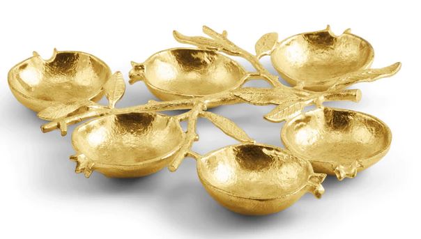 Gold Pomegranate Seder Plate by Michael Aram - The Weitzman Museum Store - 7 - 847384010586