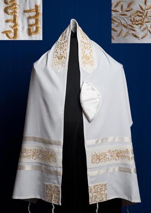 Gold Rose Tallit - The Weitzman Museum Store - ade - 104