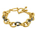 Gold Signature Heavy Link Bracelet - The Weitzman Museum Store - YRZ070129B