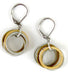 Gold & Silver Loop Piano Wire Earrings - The Weitzman Museum Store - 271