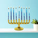 Gold Sleek Menorah - The Weitzman Museum Store - ZJ - TIF - MEN - G