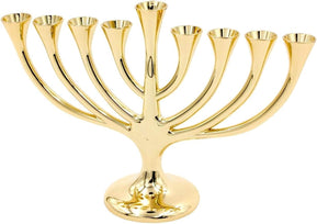 Gold Toned Tree Menorah - The Weitzman Museum Store - MCH95
