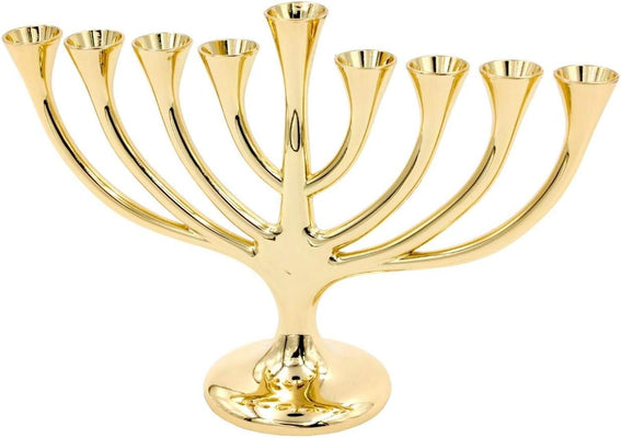 Gold Toned Tree Menorah - The Weitzman Museum Store - MCH95