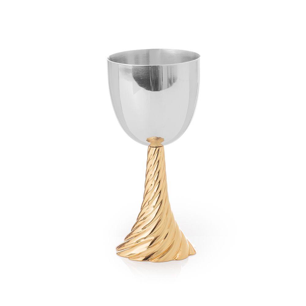 Gold Twist Kiddush Cup by Michael Aram - The Weitzman Museum Store - 7 - 847384014714