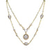 Gold Two Tier Twisted Faustina Necklace - The Weitzman Museum Store - 7 - 847384019471