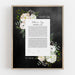 Good Earth Beloved Floral Botanical Ketubah – Dark Background by Adriana Saipe - The Weitzman Museum Store - 1195