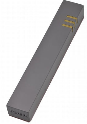 Gray Stacked Shin Concrete Mezuzah - The Weitzman Museum Store - 1342