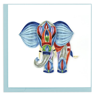 Elephant Abstract Quilling Card