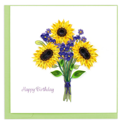 Birthday Sunflower Quilling Card