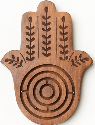 Hamsa Labyrinth Game - The Weitzman Museum Store - AEH924