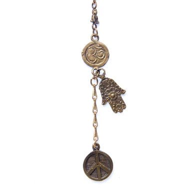 Hamsa, Om, Buddha, Peace Necklace - The Weitzman Museum Store - C77