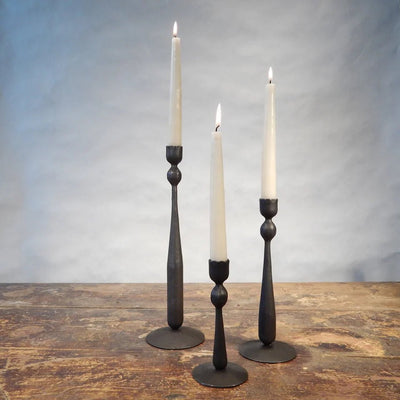 Hand - forged Ball Candle Sticks - The Weitzman Museum Store - 6IN