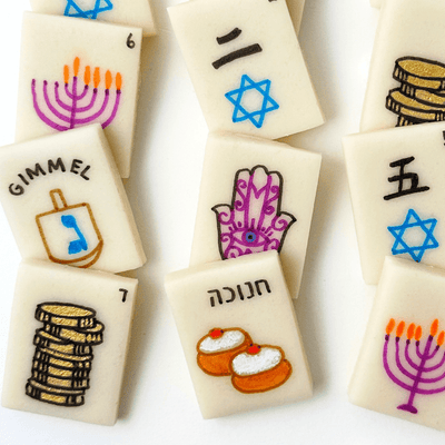 hanukkah mahjong tiles - The Weitzman Museum Store - sku-47197200154849