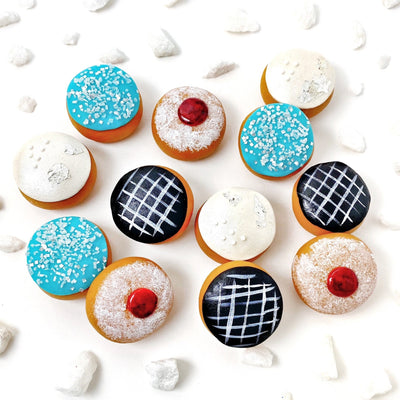 Hanukkah Mini Sufganiyot Donut Marzipan - The Weitzman Museum Store - sku - 33093124161613