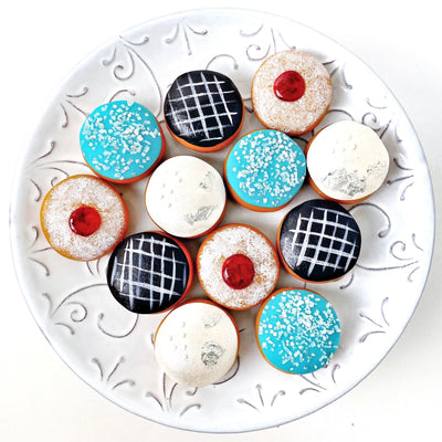 Hanukkah Mini Sufganiyot Donut Marzipan - The Weitzman Museum Store - sku - 33093124161613