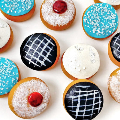 Hanukkah Mini Sufganiyot Donut Marzipan - The Weitzman Museum Store - sku - 33093124161613