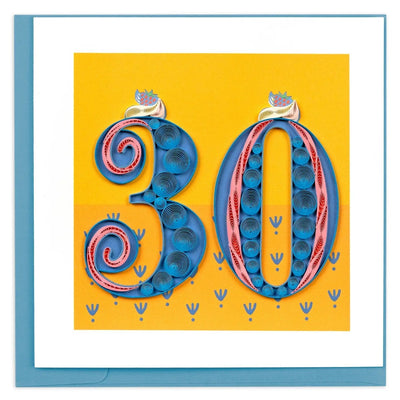 Happy Birthday Quilling Card in Multiple Designs - The Weitzman Museum Store - 0189