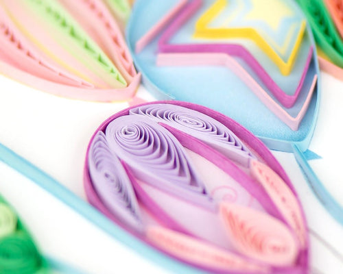 Happy Birthday Quilling Card in Multiple Designs - The Weitzman Museum Store - 0169