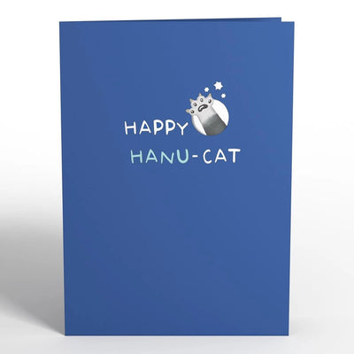 Happy Hanukkah Cat Pop - Up Card - The Weitzman Museum Store - LP3317