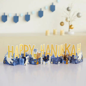 Happy Hanukkah Looooong Card - The Weitzman Museum Store - CP5060