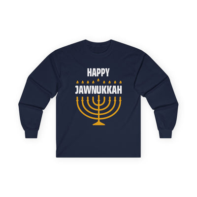 Happy Jawnukkah! Cotton Long Sleeve Tee - A Weitzman Exclusive! - The Weitzman Museum Store - 18038503864599691848