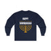 Happy Jawnukkah! Cotton Long Sleeve Tee - A Weitzman Exclusive! - The Weitzman Museum Store - 18038503864599691848