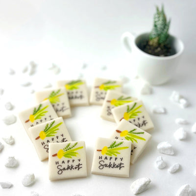 Happy Sukkot Placecard Marzipan - The Weitzman Museum Store - sku - 46533048762593