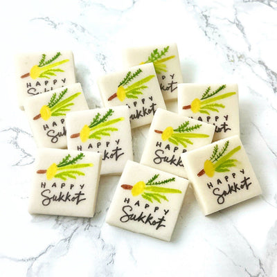 Happy Sukkot Placecard Marzipan - The Weitzman Museum Store - sku - 46533048762593