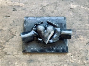 Heart In Hands - Forever Sculpture - The Weitzman Museum Store - HEARTHANDSFOR-1