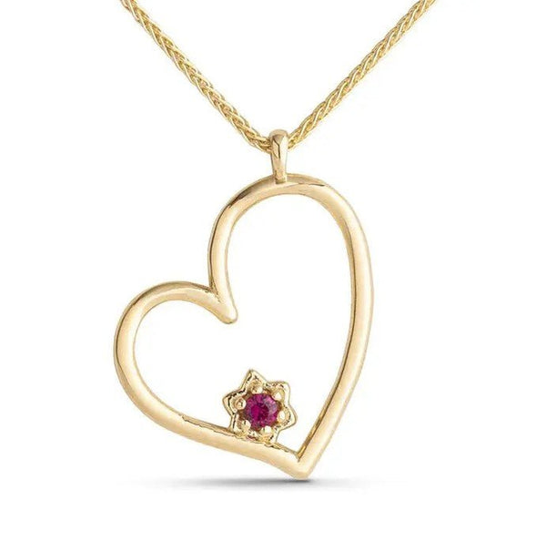 Heart with Stone Star of David - The Weitzman Museum Store - 521146