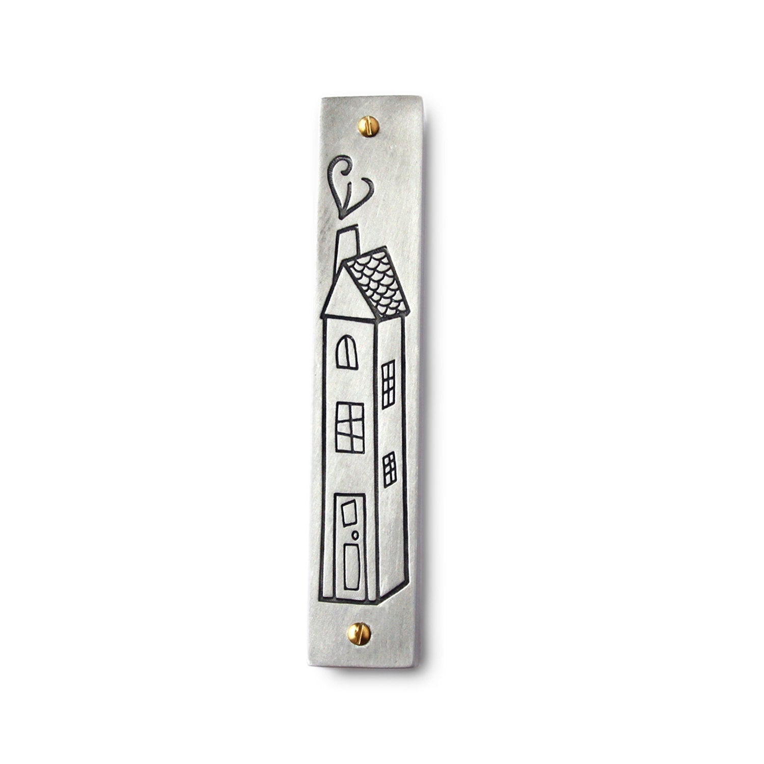 Home (Sweet Home) Mezuzah by Emily Rosenfeld