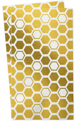 Honeycomb Foiled Napkins - The Weitzman Museum Store - KN - 5960