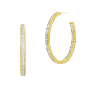 Icon Medium Hoop Earring Gold - The Weitzman Museum Store - PYZE0211B - 14K