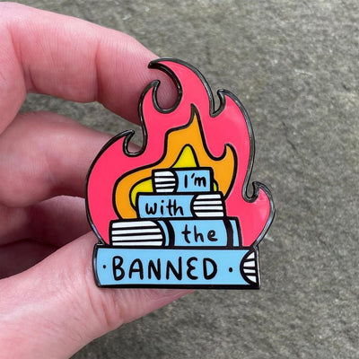 I'm With The Banned Pin - The Weitzman Museum Store - LE12 - 4A