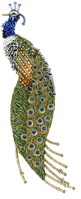 Indian Peacock Brooch - The Weitzman Museum Store - TL - B - 466