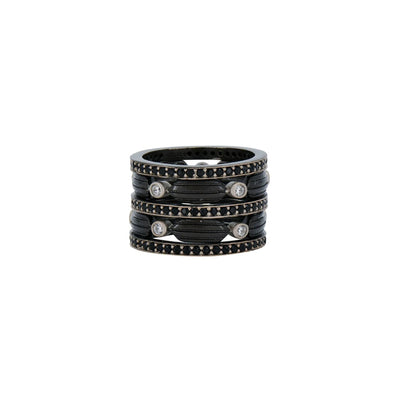 Industrial Finish Honeycomb 5 - stack Ring - The Weitzman Museum Store - IFPKZBKR65 - 6