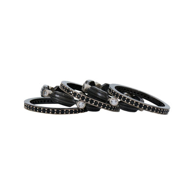 Industrial Finish Honeycomb 5 - stack Ring - The Weitzman Museum Store - IFPKZBKR65 - 6
