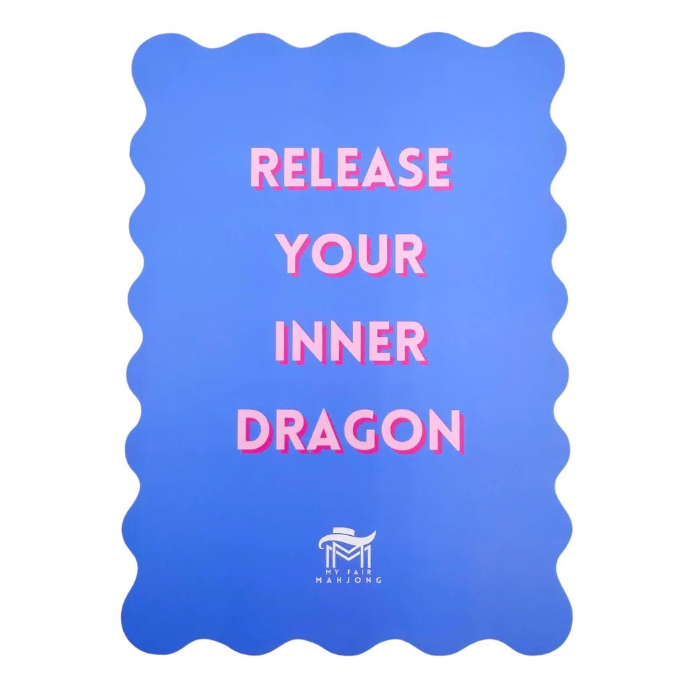 Inner Dragon Mahjong Shuffle Card - The Weitzman Museum Store - 06 - BLUE - INNERDRAGON - SHSCBL06