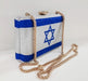 Israel Flag Rhinestone Clutch - The Weitzman Museum Store - 