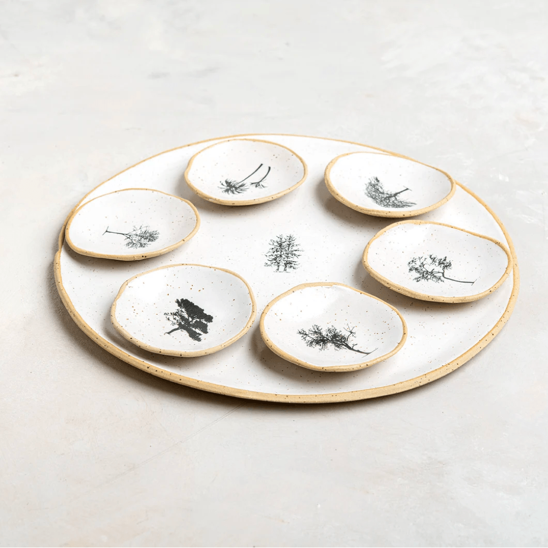 Israeli Trees Seder Plate - The Weitzman Museum Store - 482161