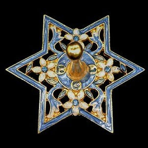 Jeweled Blue Star of David Dreidel - The Weitzman Museum Store - 1121