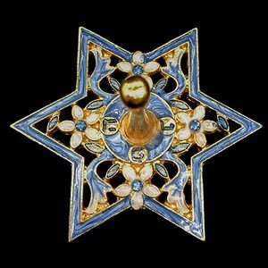 Jeweled Blue Star of David Dreidel - The Weitzman Museum Store - 1121