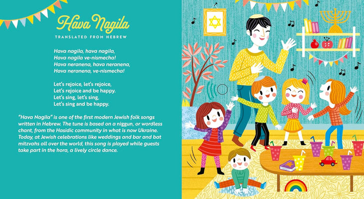 Jewish Songs From Around the World A Musical Board Book for Babies and Toddlers - The Weitzman Museum Store - 9781962011075