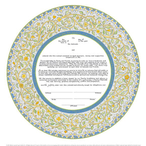 Joy and Happiness Ketubah by Mickie Caspi - The Weitzman Museum Store - 