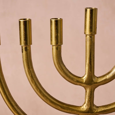 Jyoti Brass Horn Menorah - The Weitzman Museum Store - 6896190