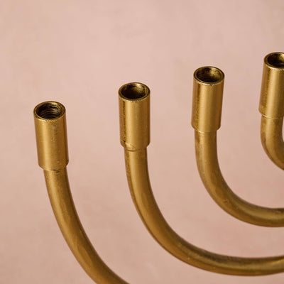 Jyoti Brass Horn Menorah - The Weitzman Museum Store - 6896190
